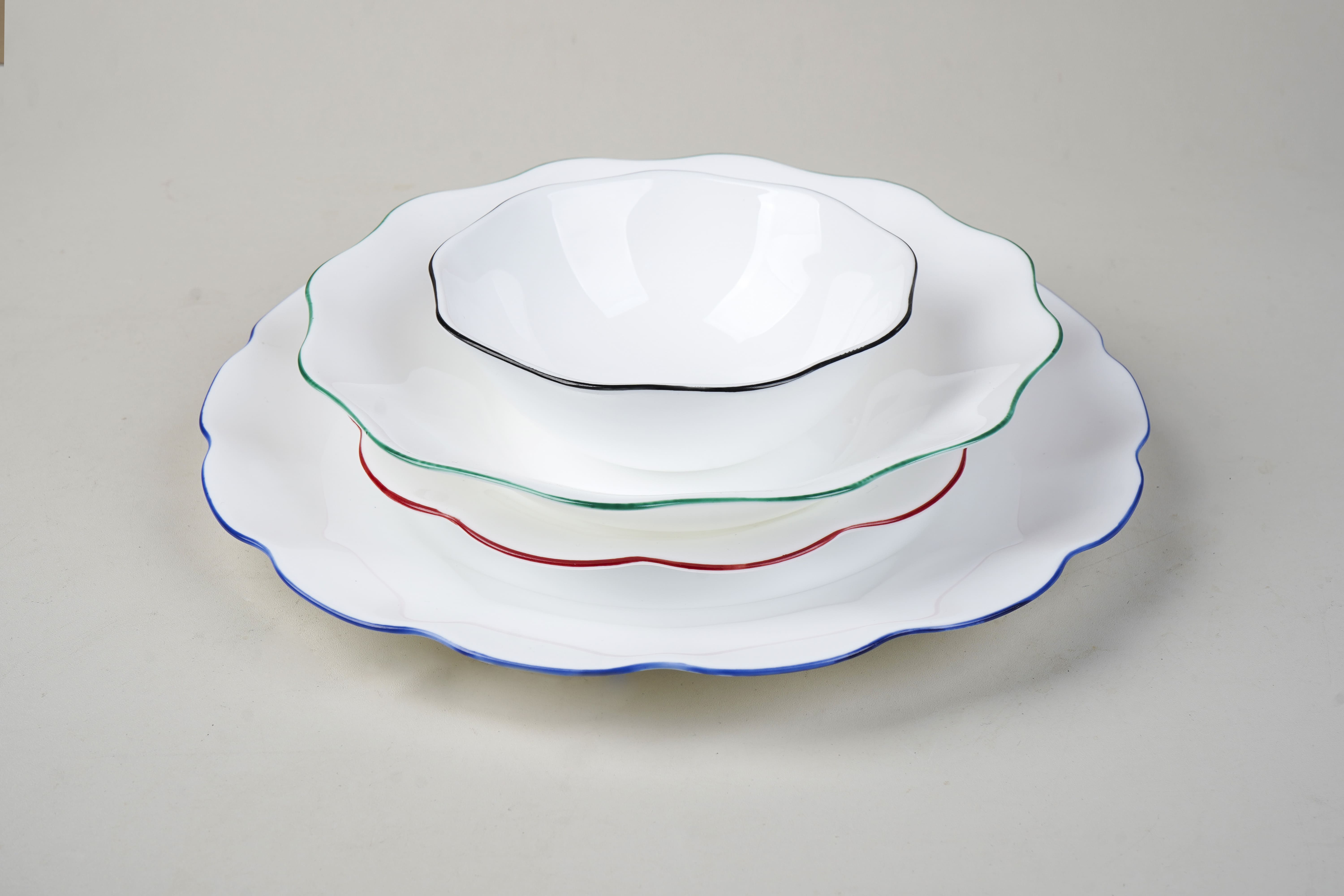 NEGİZRENKLİ (HİLLAND OPAL NERGİZ RENKLİ YEMEK TAKIMI 24 PARÇA)