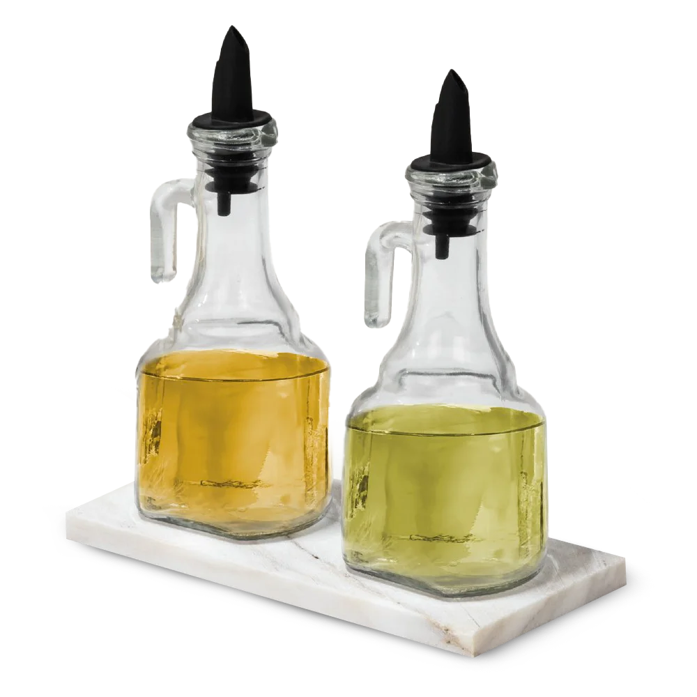 HİLLCAP 2 Lİ MERMER STANDLI YAĞLIK SETİ 500 CC.