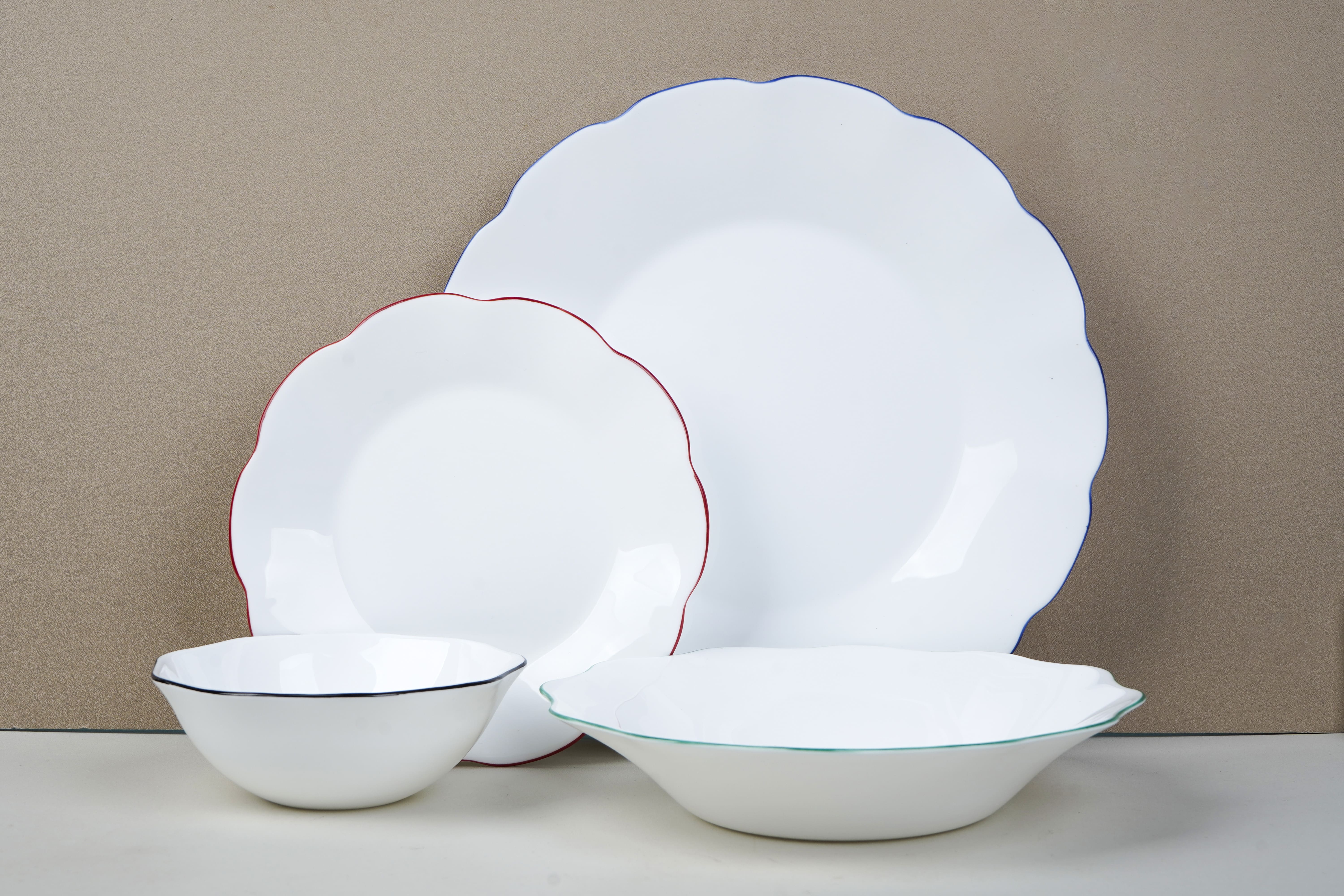 NEGİZRENKLİ (HİLLAND OPAL NERGİZ RENKLİ YEMEK TAKIMI 24 PARÇA)